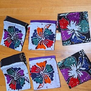 NWT KARYANEKA Floral Patterned Napkins - Set of 6